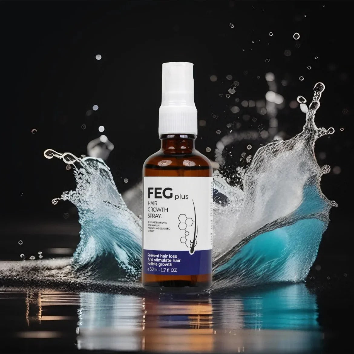 FEG Hair Growth Spray 1 Fl Oz Anti-Dandruff & Frizz Control