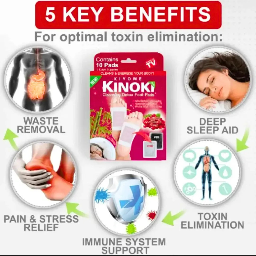 Kinoki Cleansing Detox Foot Pads (10 Pads)