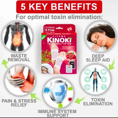 Kinoki Cleansing Detox Foot Pads (10 Pads)