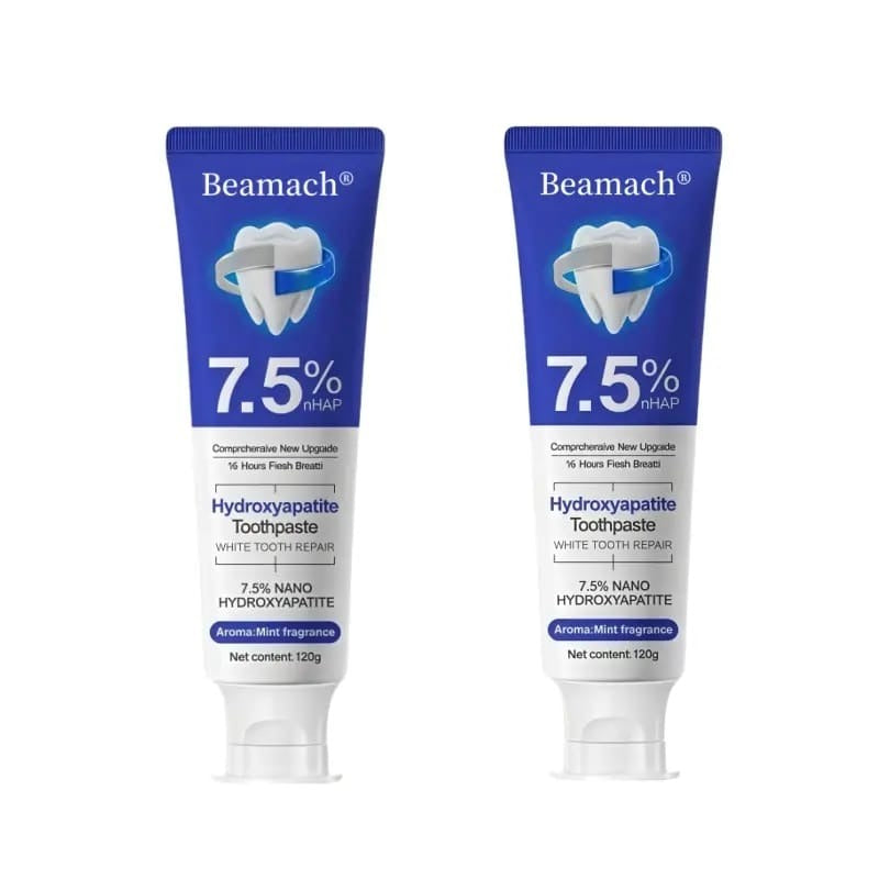 Beamach Nano Hydroxyapatite Toothpaste 7.5% | Sensitive Teeth Repair | Enamel Protection | Whitening | Fresh Mint 80g