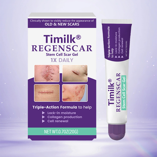 Timilk® ReGenScar Stem Cell Scar Gel – Advanced Skin Repair Formula for Acne, Stretch Marks & Surgical Scars | Fast Healing & Smooth Skin Care
