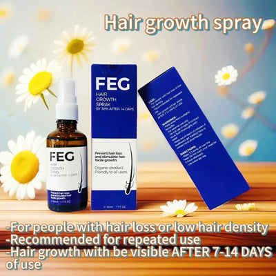 FEG Hair Growth Spray 1 Fl Oz Anti-Dandruff & Frizz Control