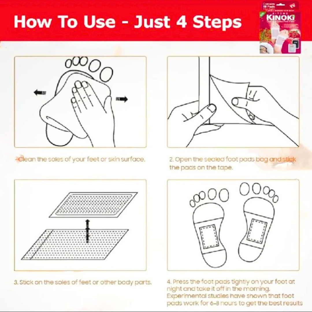 Kinoki Cleansing Detox Foot Pads (10 Pads)