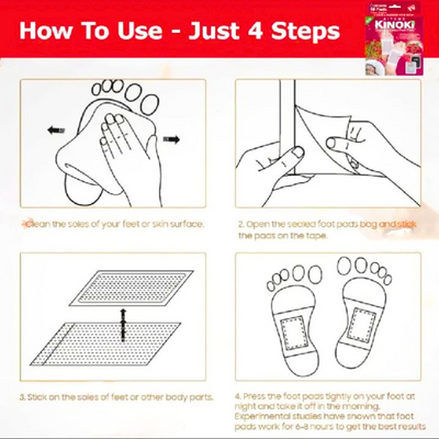Kinoki Cleansing Detox Foot Pads (10 Pads)