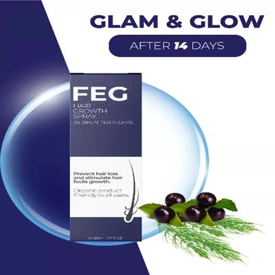 FEG Hair Growth Spray 1 Fl Oz Anti-Dandruff & Frizz Control